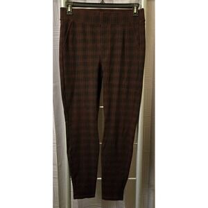 Liverpool Cameron Leggings Womens 10 Rosette Plaid Pull On Skinny Pants‎